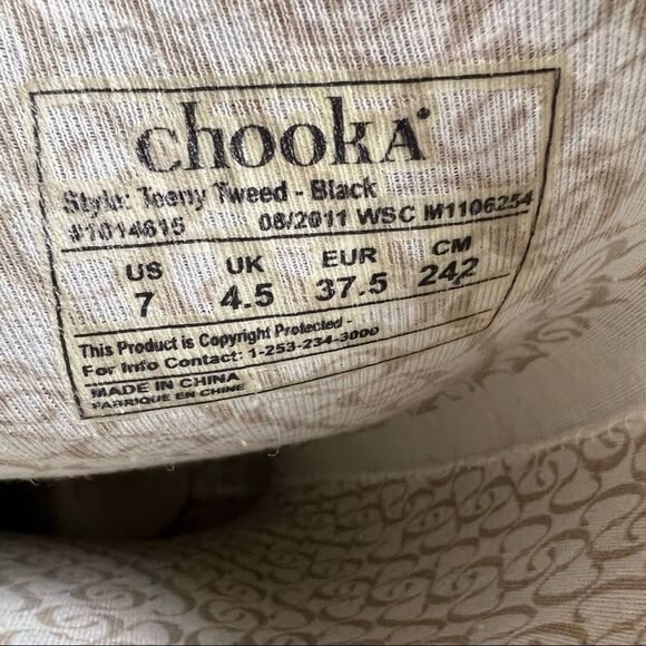 Chooka Teeny Tweed Rain‎ Boots - Womens 7 - Picture 10 of 10